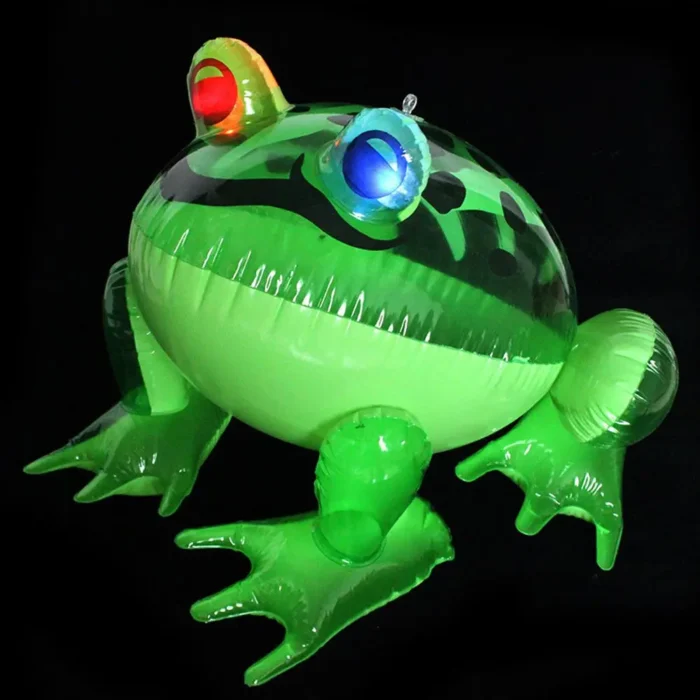 Flashing Light Inflatable Frog